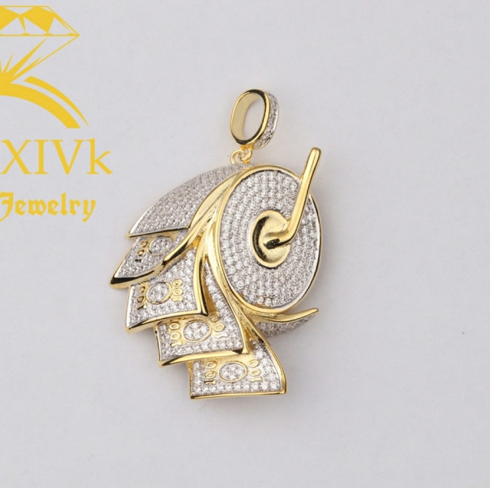Iced Out Custom Money Roller Pendant